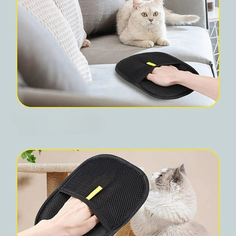 Removedor de Pelo de Mascotas, Guantes Lavables Portátiles para Quitar Pelo de Ropa