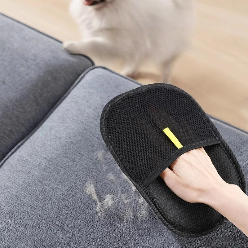 Removedor de Pelo de Mascotas, Guantes Lavables Portátiles para Quitar Pelo de Ropa