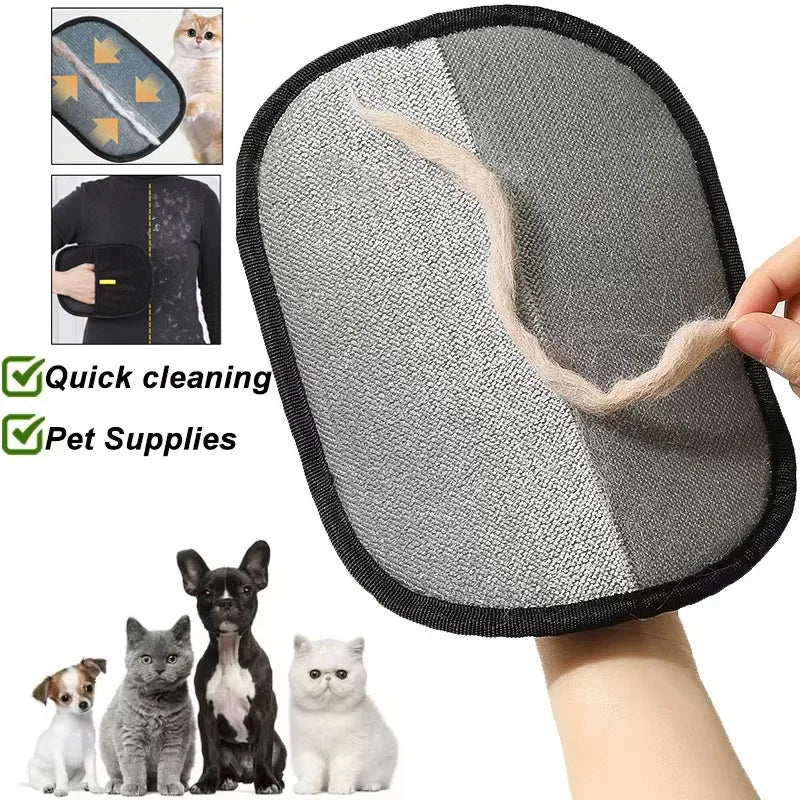 Removedor de Pelo de Mascotas, Guantes Lavables Portátiles para Quitar Pelo de Ropa